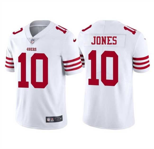 Youth San Francisco 49ers #10 Mac Jones White 2025 Vapor Untouchable Limited Stitched Jersey Dzhi->san francisco 49ers->NFL Jersey